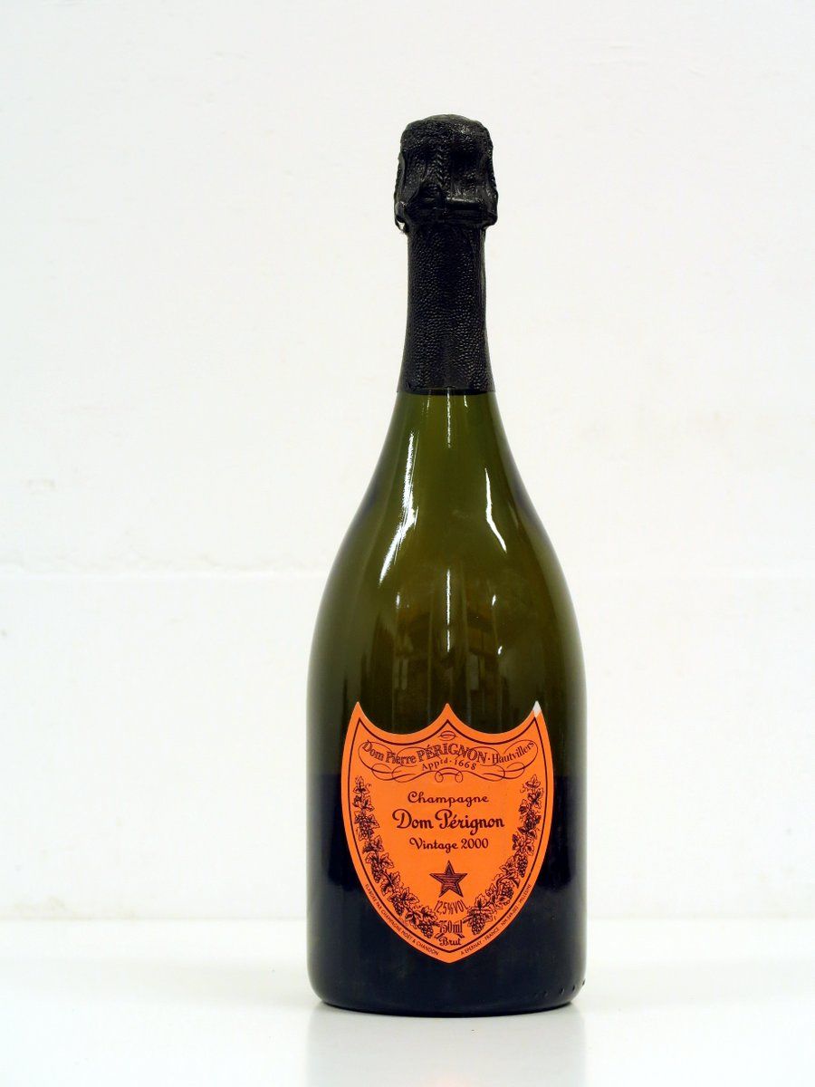 2000 Dom Perignon Brut Andy Warhol Tribute Collection Yellow Moet et Chandon