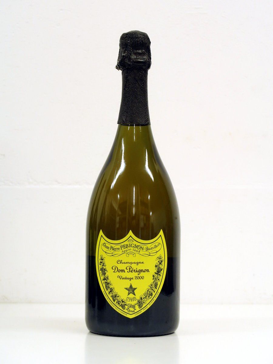 2000 Dom Perignon Brut Andy Warhol Tribute Collection Yellow Moet et Chandon