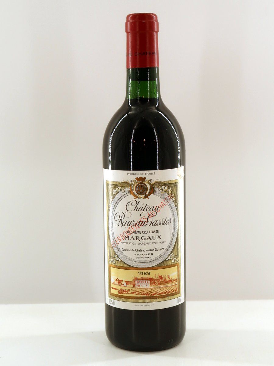 1989 Chateau Rauzan Gassies Margaux