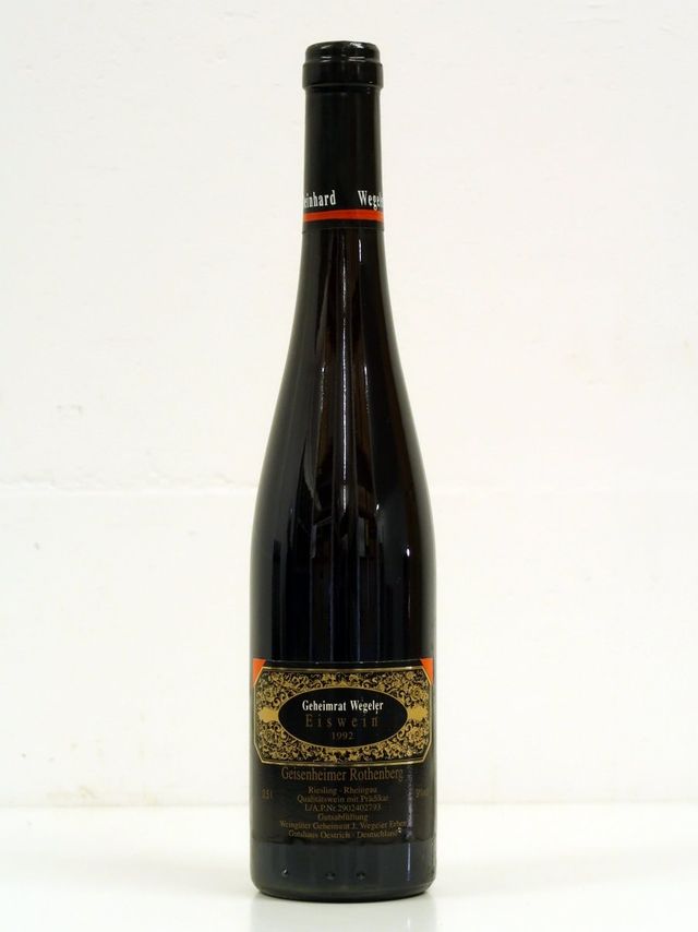 1992 Geisenheimer Rothenberg Riesling Eiswein Geheimrat Wegeler