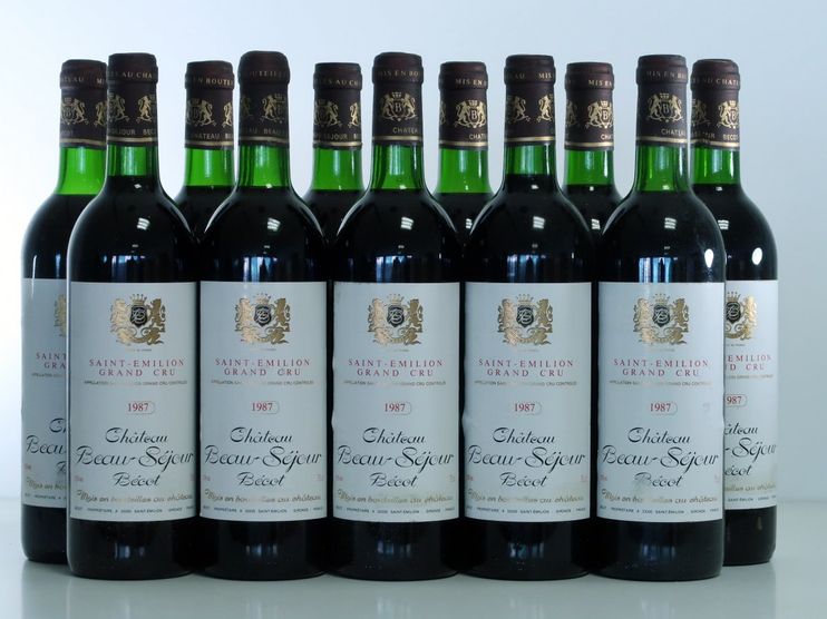 1987 Chateau Beau Sejour Becot 1er Grand Cru St. Emilion