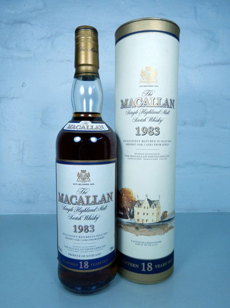 1983 Single Malt Whisky 18 years Sherry Oak, Macallan